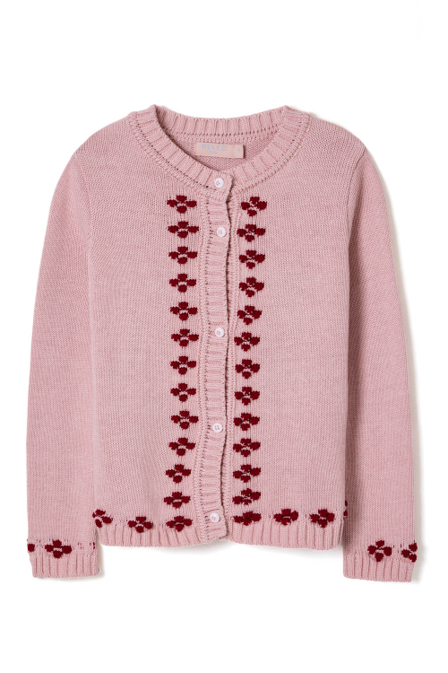 CARDIGAN TRICOT FLOWER KIDS V27