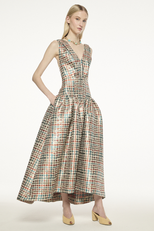 VESTIDO BLUE GARDEN V27