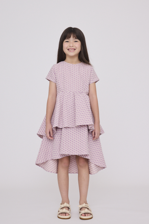 VESTIDO LILA KIDS V27