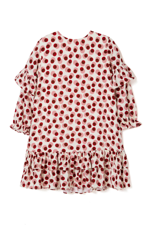 VESTIDO BABADOS POIS KIDS V27