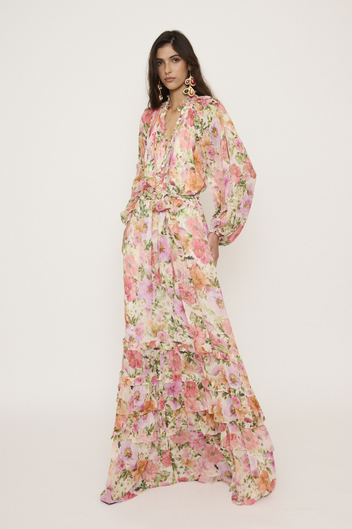 VESTIDO LONGO JARDIN V27