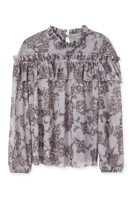 BLUSA TULE ROSES KIDS I26