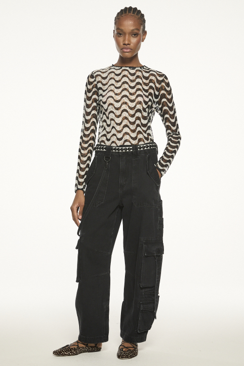 CALCA JEANS CAROL BLACK V27